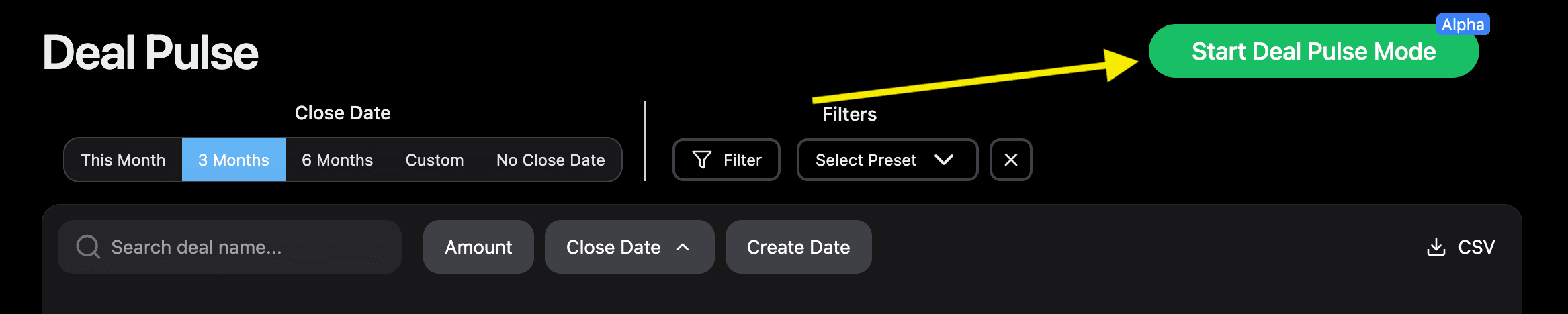Deal Pulse Mode button in Data Parrot